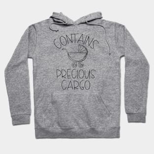 Contains Precious Cargo, Mom To Be Pregnancy Shirt, We're Having a Baby, Gift for Expecting Mother, Soon to be Mom, Pregnancy Reveal Hoodie